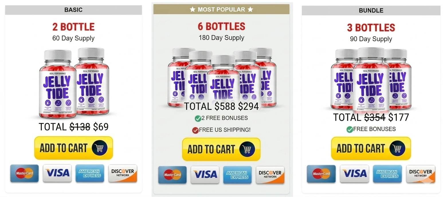 JellyTide  Official Price Packages and Discount Offers